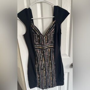 Free People embroidered bodycon dress